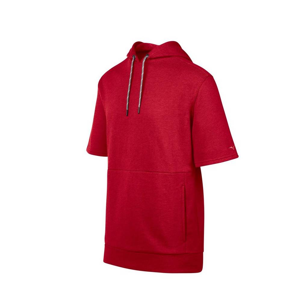 Mizuno Men's Game Time Short Sleeve Hoodie Red (530076-IGD)